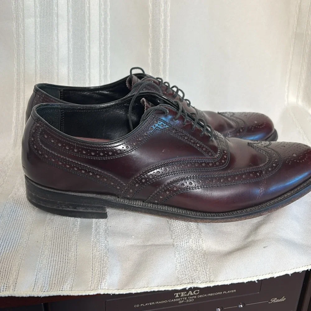 Florsheim‎ men's 8.5 D wingtip shoes oxford lace up